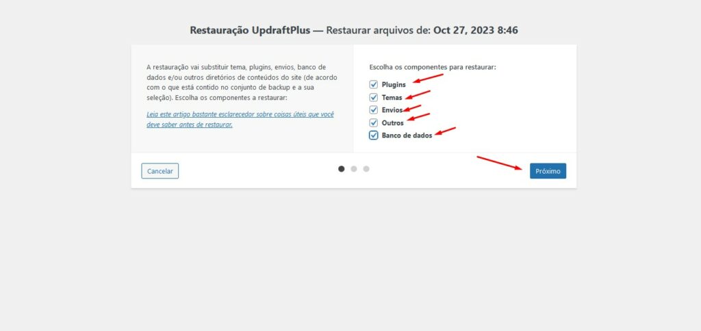 backup interno sites