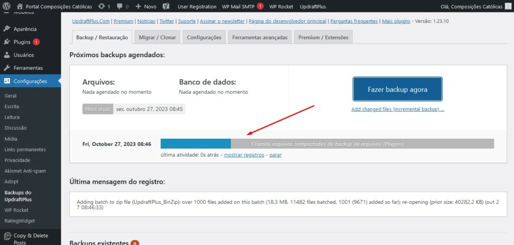 backup interno sites