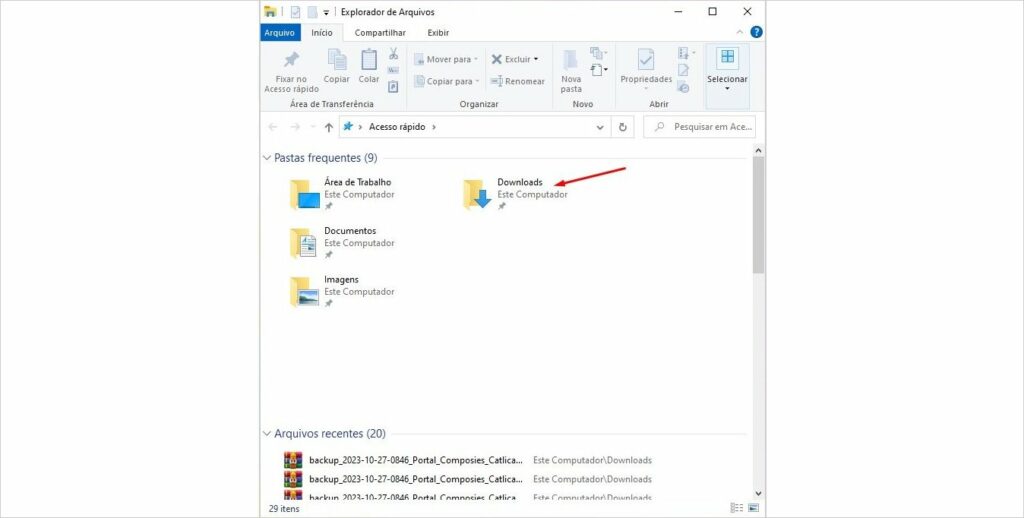 backup externo sites