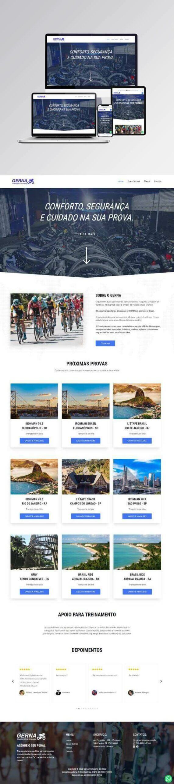 sites gerna transporte de bikes